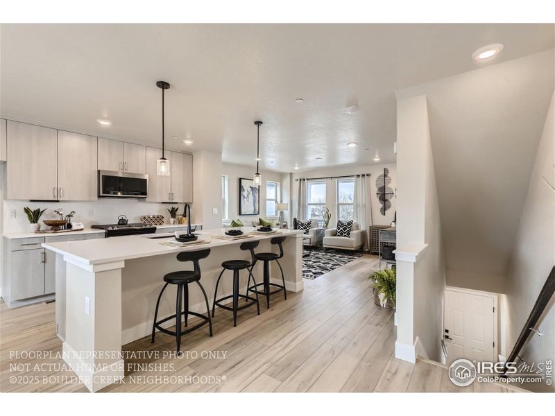 Furnished interior view inside a new home in Baseline, Broomfield (Image 39).