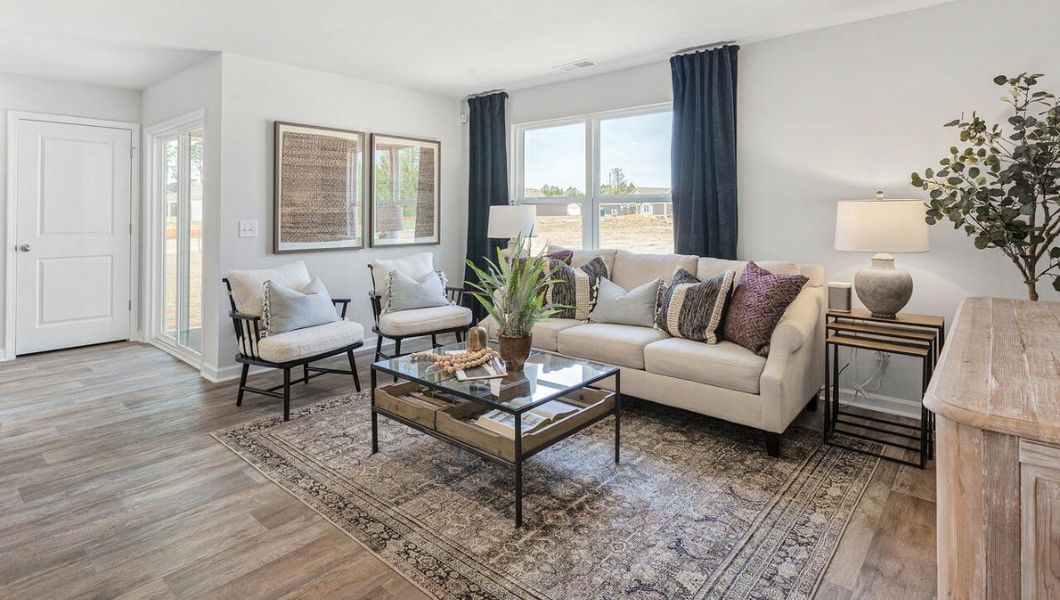 Representative furnished interior of a home built from the KERRY by D.R. Horton in Morford, Jackson (Image 8).