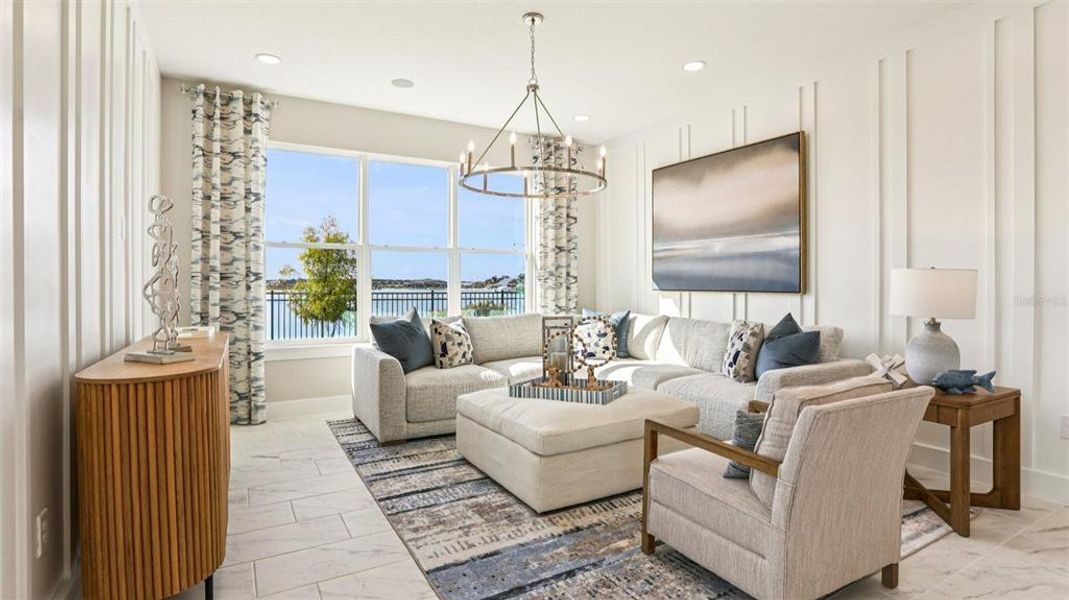 Furnished interior view inside a new home in Isla Mirada, San Antonio (Image 18).