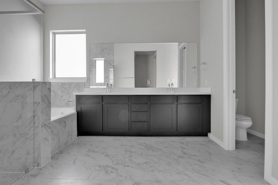 Furnished interior view inside a new home in Canterra Creek  60', Rosharon (Image 13).