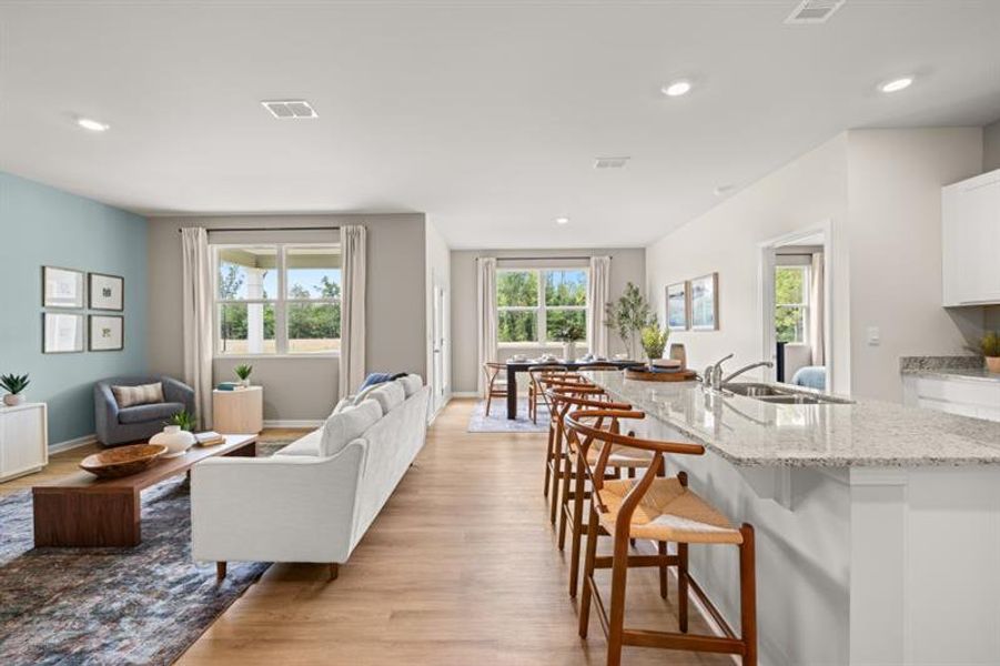 Furnished interior view inside a new home in Northberry, Rome (Image 29).