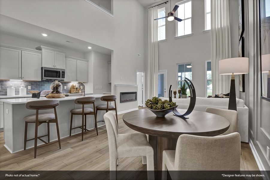 Furnished interior view inside a new home in Ovation at Sweetbrier, Durham (Image 10).