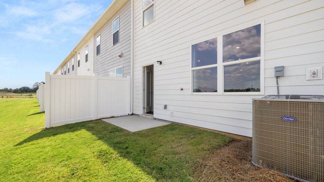 Exterior details and patio area of a home in Weatherstone, Grovetown (Image 27).