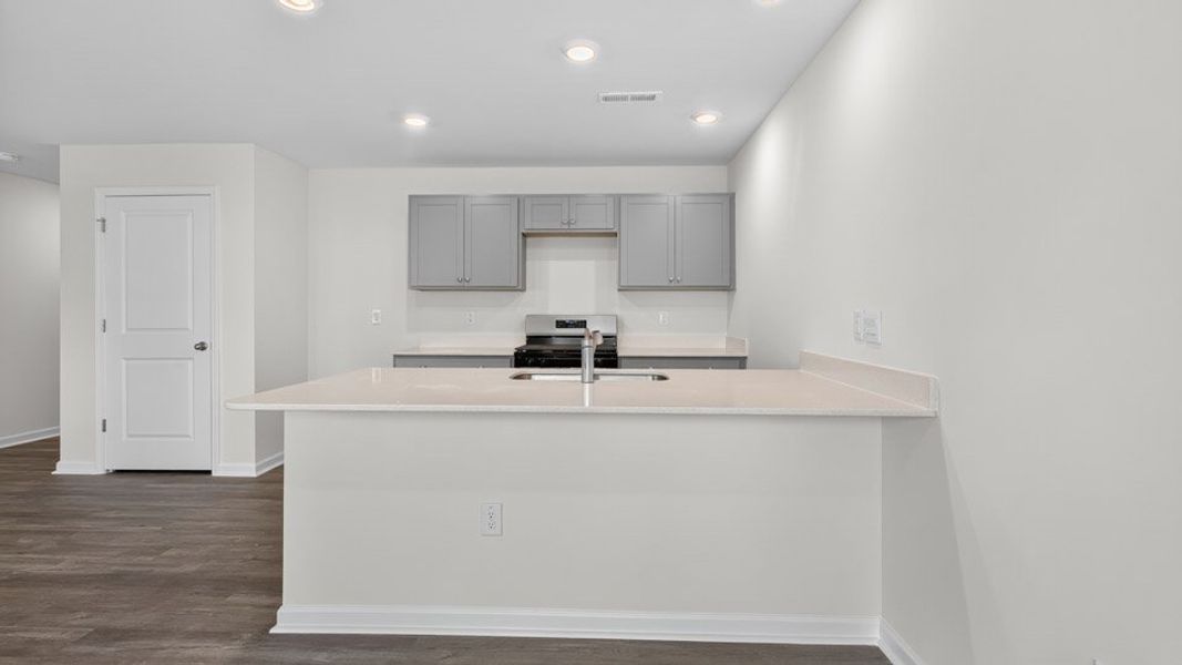 Furnished interior view inside a new home in The Townes at Honeycutt Oaks, Angier (Image 5).