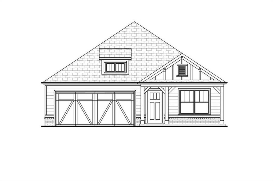 Exterior rendering of this home design in Madeira, Acworth, GA (Image 2).