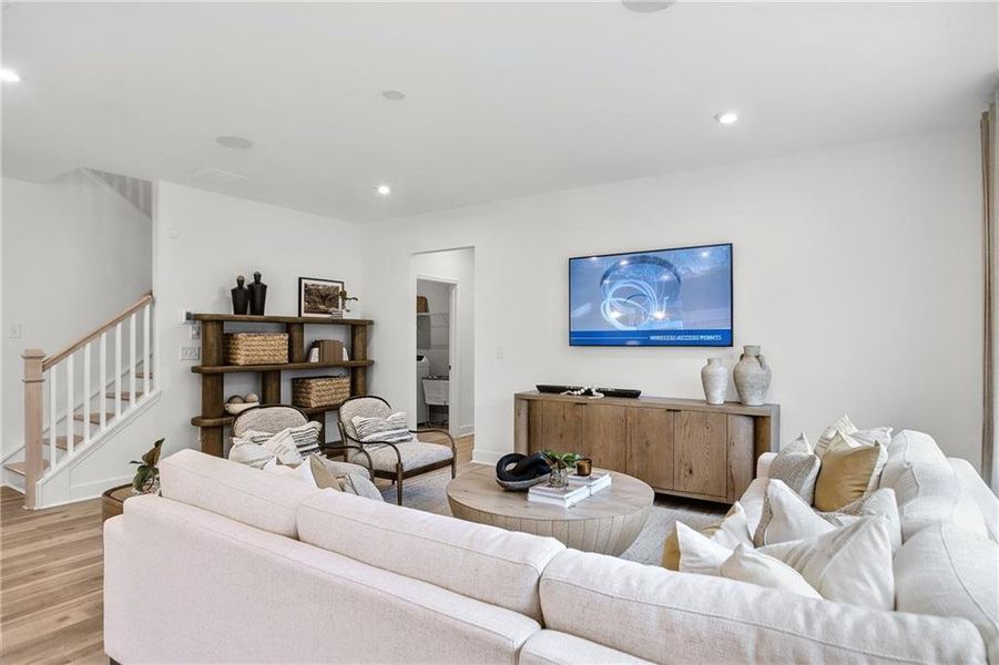 Furnished interior view inside a new home in Haverhill Estates, Dacula (Image 8).