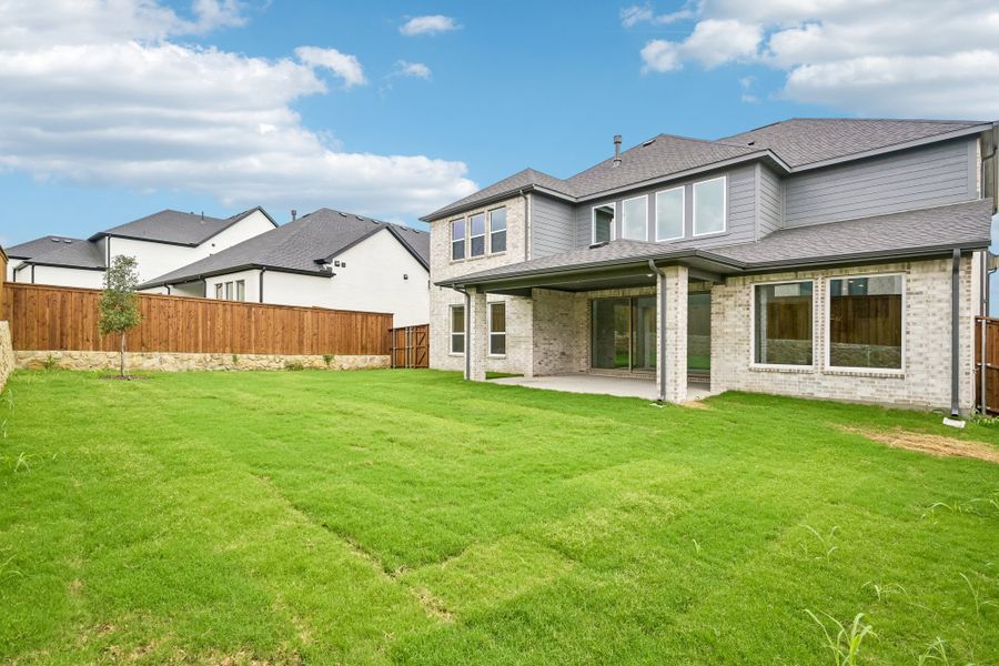 Exterior details and patio area of a home in The Ranch at Uptown Celina, Celina (Image 27).