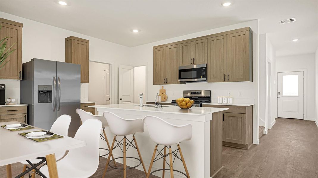 Furnished interior view inside a new home in Emberly, Beasley (Image 8).