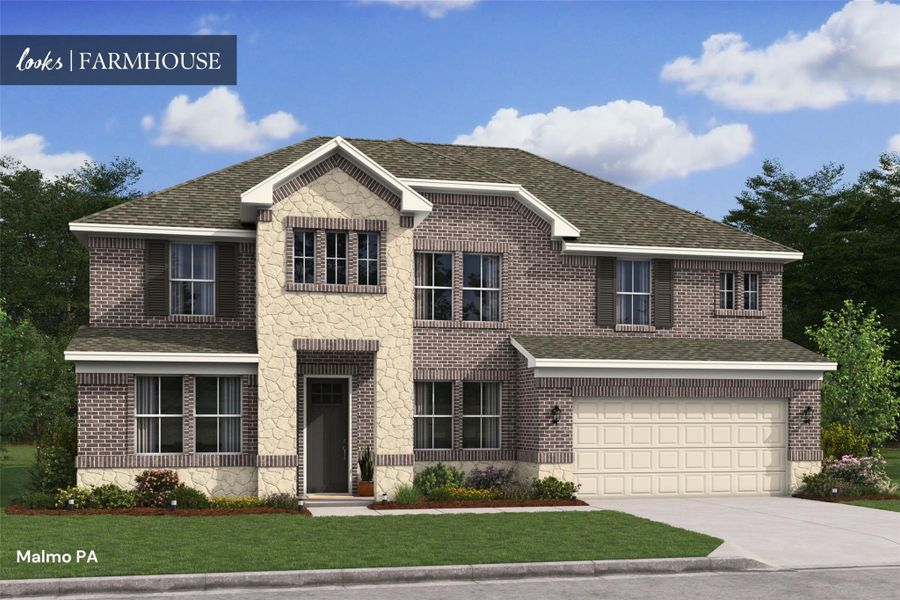 Gorgeous Malmo home design by K. Hovnanian Homes with elevation PA in beautiful Grand Oaks. (*Artist rendering used for illustration purposes only.)