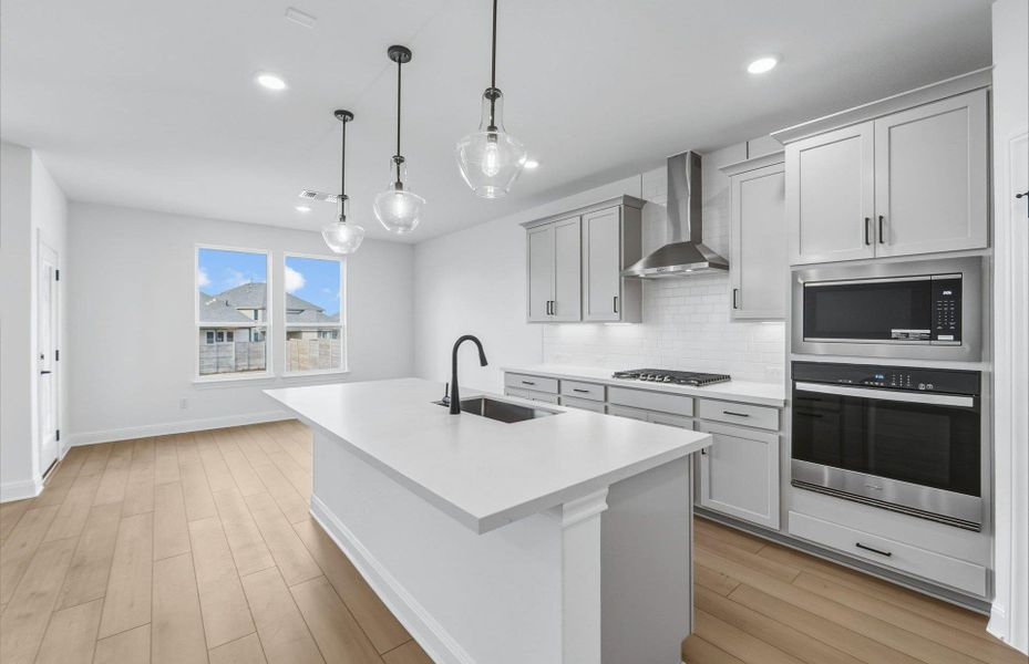 Furnished interior view inside a new home in Horizon Lake, Leander (Image 8).