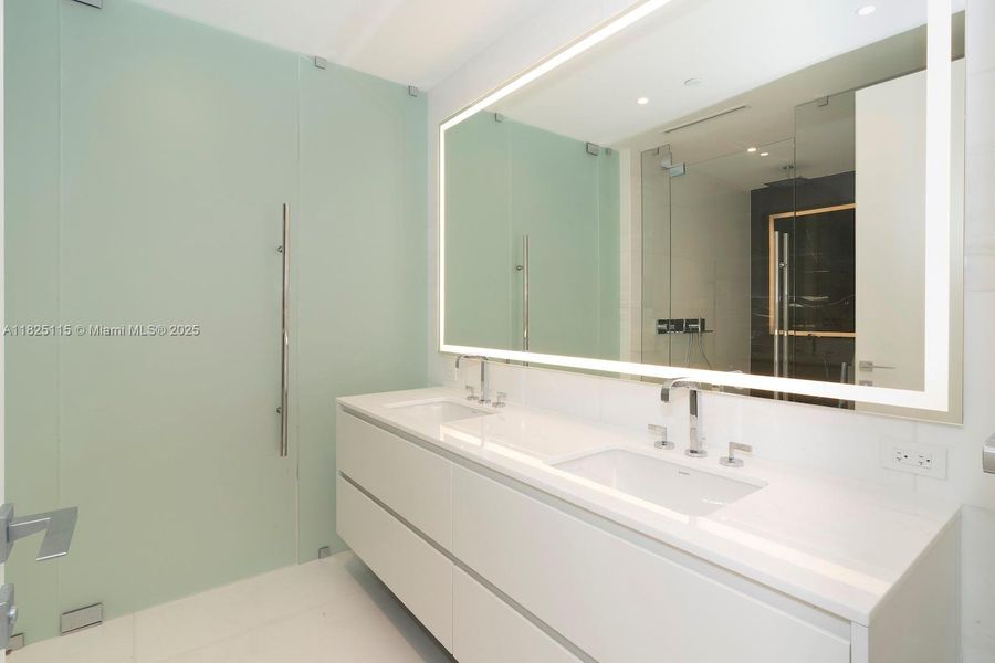 Furnished interior view inside a new home in Aston Martin Residences, Miami (Image 11).