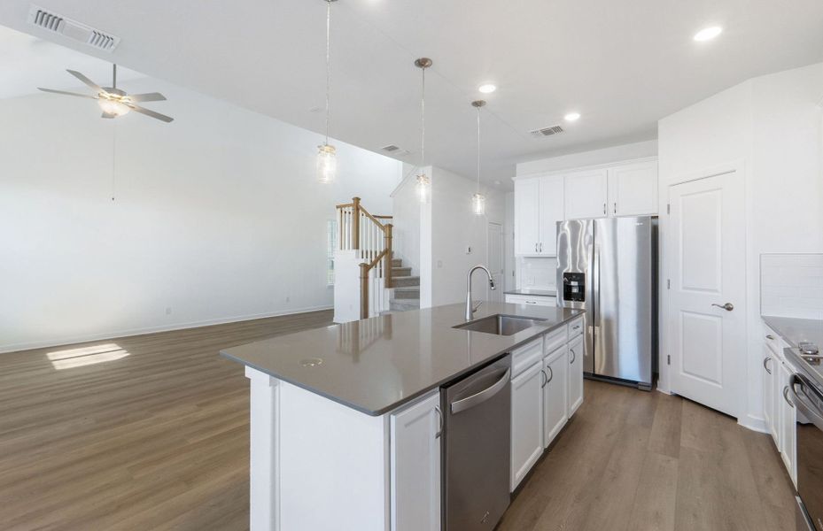 Furnished interior view inside a new home in Santa Rita Ranch, Liberty Hill (Image 5).