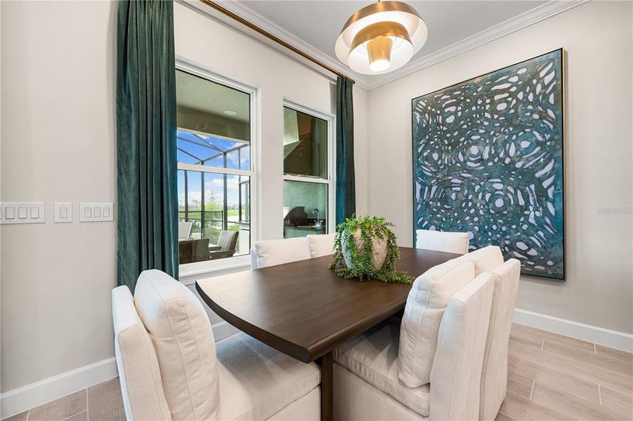 Furnished interior view inside a new home in Esplanade at Skye Ranch, Sarasota (Image 5).