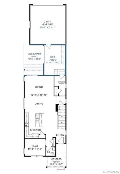 2D floor plan layout of this home in Painted Prairie, Aurora, CO (Image 4). 2D floor plan layout of this home in Painted Prairie, Aurora, CO (Image 4).