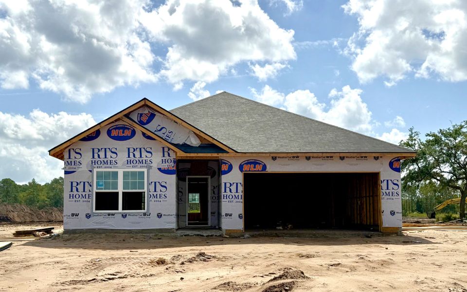 In-progress construction of a new home in The Village at Sassafras, Allenhurst, GA (Image 4). In-progress construction of a new home in The Village at Sassafras, Allenhurst, GA (Image 4).