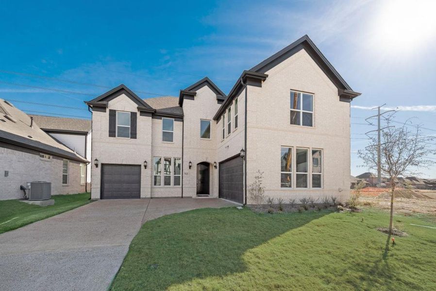 Representative exterior photo of a completed home built from the Grand Riverside by Grand Homes in Grand Oaks, Celina, TX (Image 25).