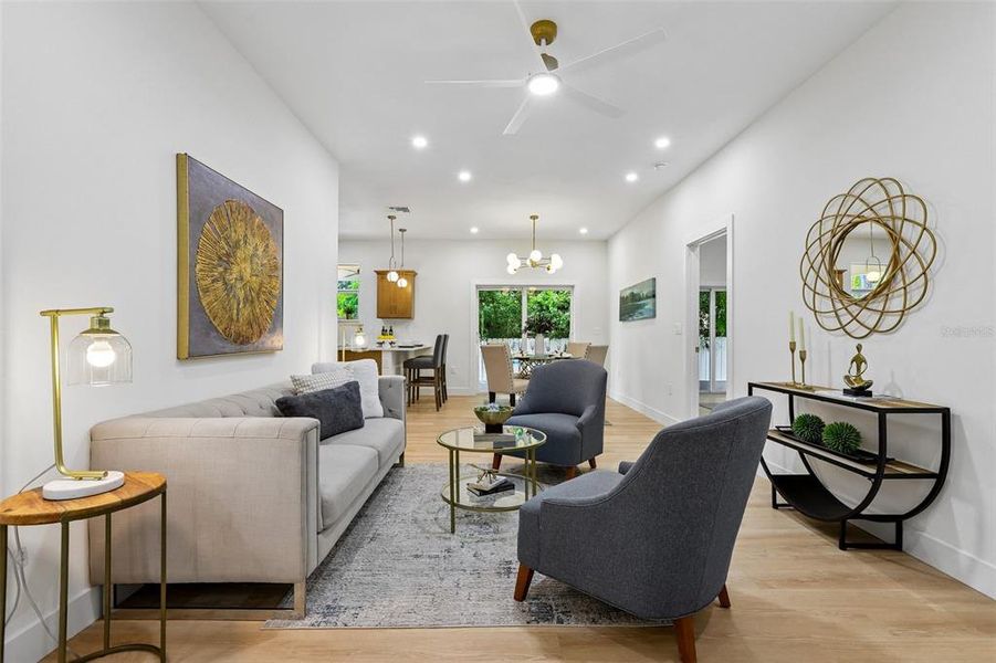 Furnished interior view inside a new home in , Dunedin (Image 11).