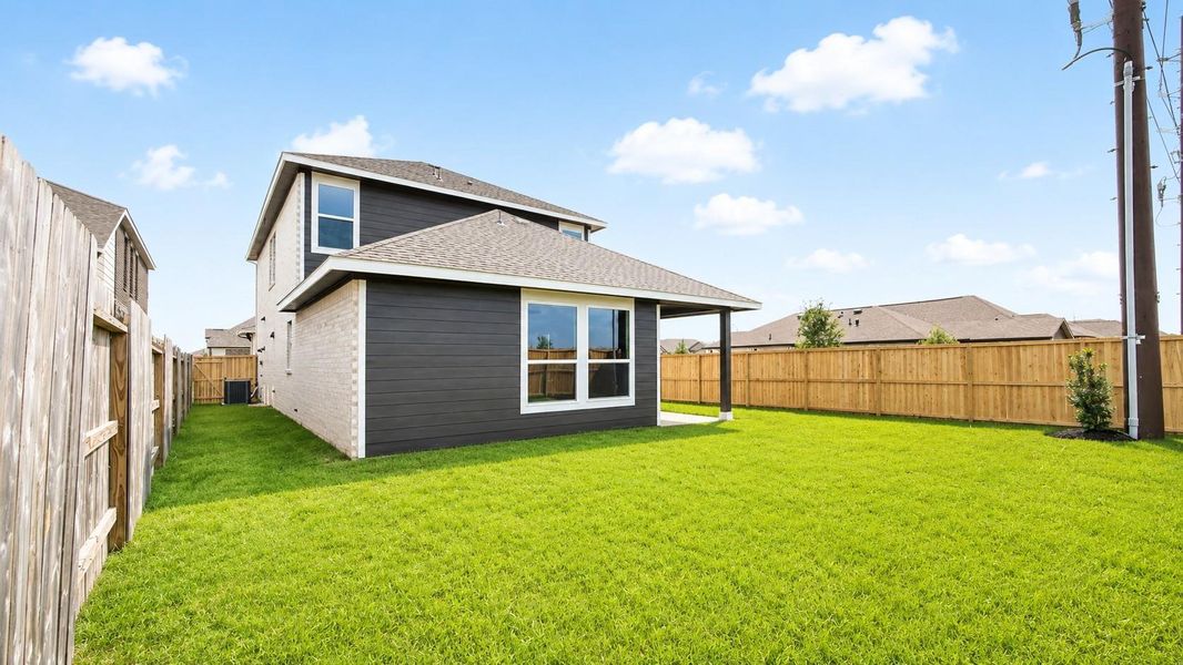 Exterior details and patio area of a home in Emberly  45', Beasley (Image 4).