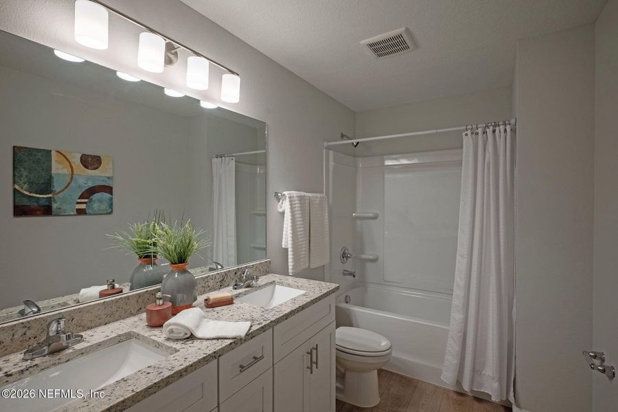 Furnished interior view inside a new home in , Jacksonville (Image 36).