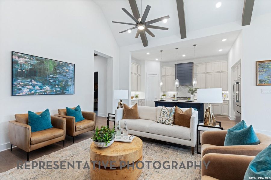 Furnished interior view inside a new home in The Ranches at Creekside, Boerne (Image 17).