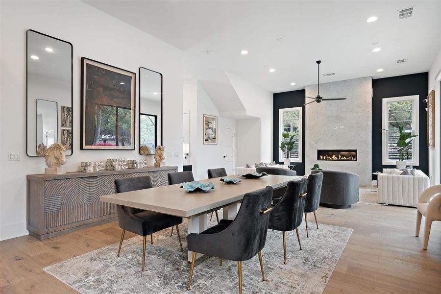 Furnished interior view inside a new home in Spyglass, Austin (Image 5).