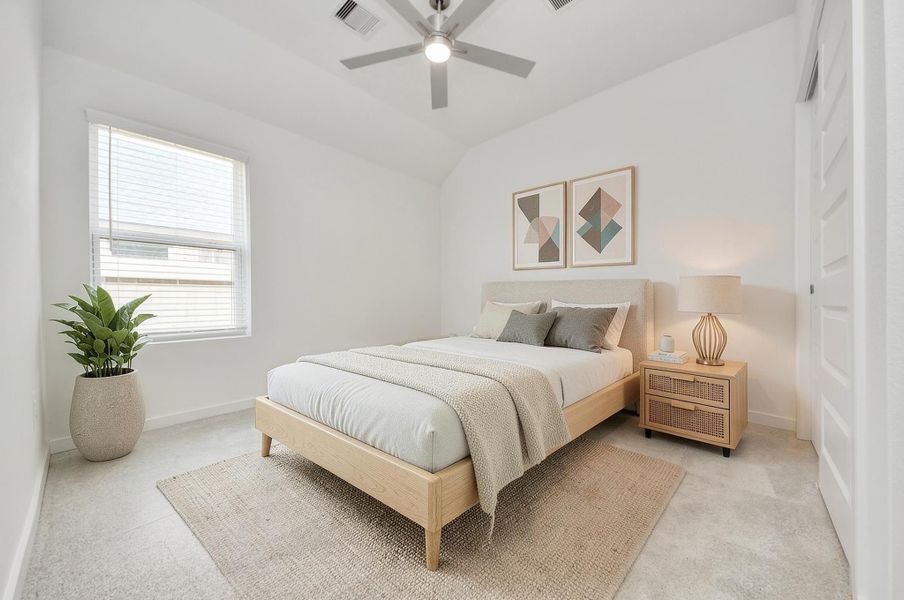Virtually Staged - Secondary Bedroom.