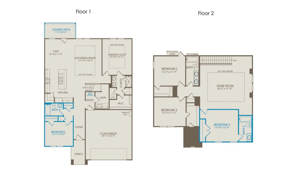 2D floor plan layout of this home in Anna Town Square, Anna, TX (Image 4). 2D floor plan layout of this home in Anna Town Square, Anna, TX (Image 4).