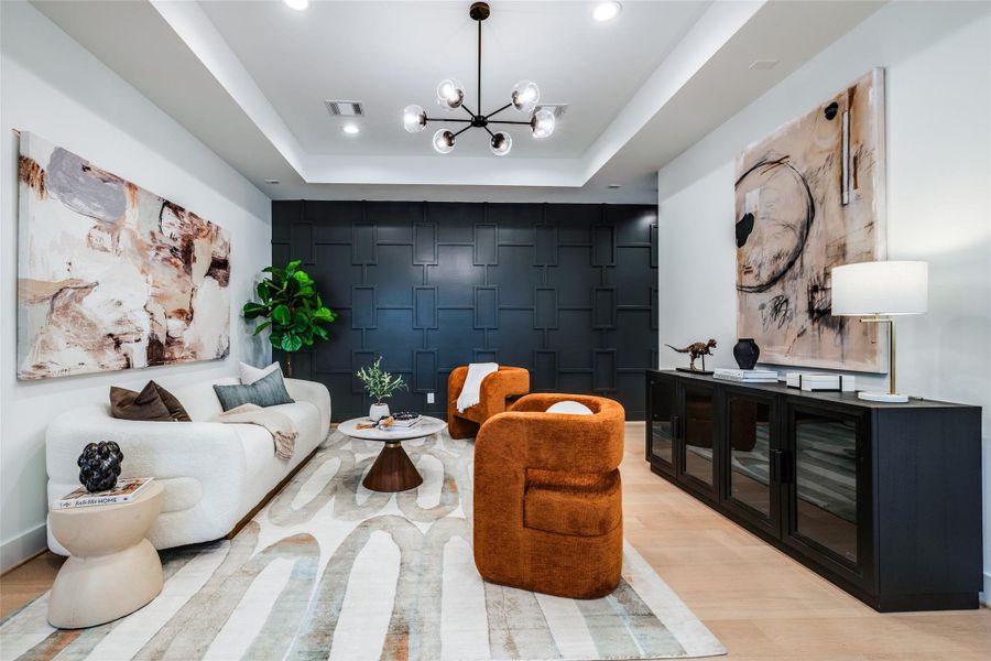 Furnished interior view inside a new home in , Houston (Image 19).