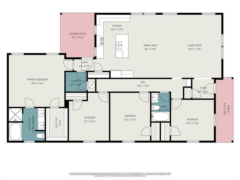 2D floor plan layout of this home in , Fort Worth, TX (Image 5).
