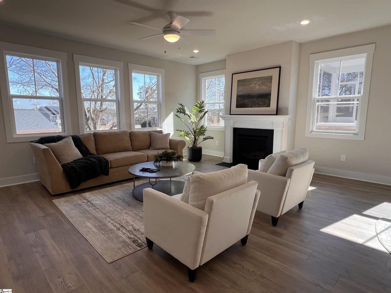 Furnished interior view inside a new home in The Meadows at Midway, Anderson (Image 9). Furnished interior view inside a new home in The Meadows at Midway, Anderson (Image 9).