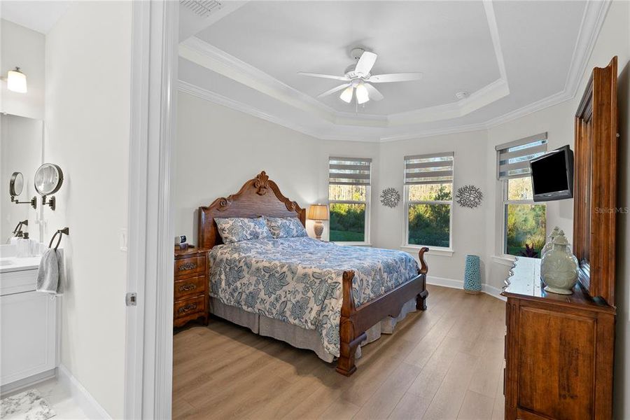 Furnished interior view inside a new home in Esplanade at Wiregrass Ranch, Wesley Chapel (Image 37).