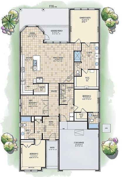 2D floor plan layout for the Yellowstar by Caldwell Homes in Chambers Creek, Willis, TX (Image 4). 2D floor plan layout for the Yellowstar by Caldwell Homes in Chambers Creek, Willis, TX (Image 4).