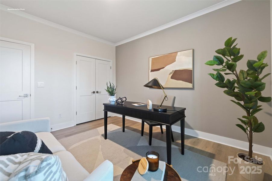 Furnished interior view inside a new home in Sanctuary at Southgate, Indian Trail (Image 18).