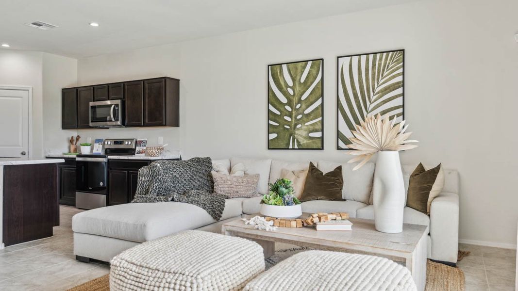 Furnished interior view inside a new home in Heartland Ranch, Coolidge (Image 11).