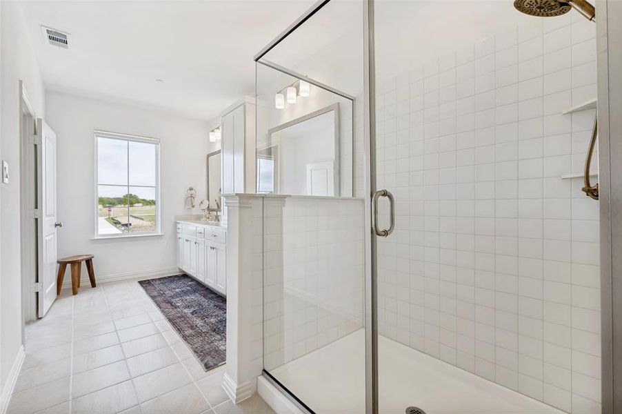 Furnished interior view inside a new home in Painted Tree - Woodland District, McKinney (Image 21).