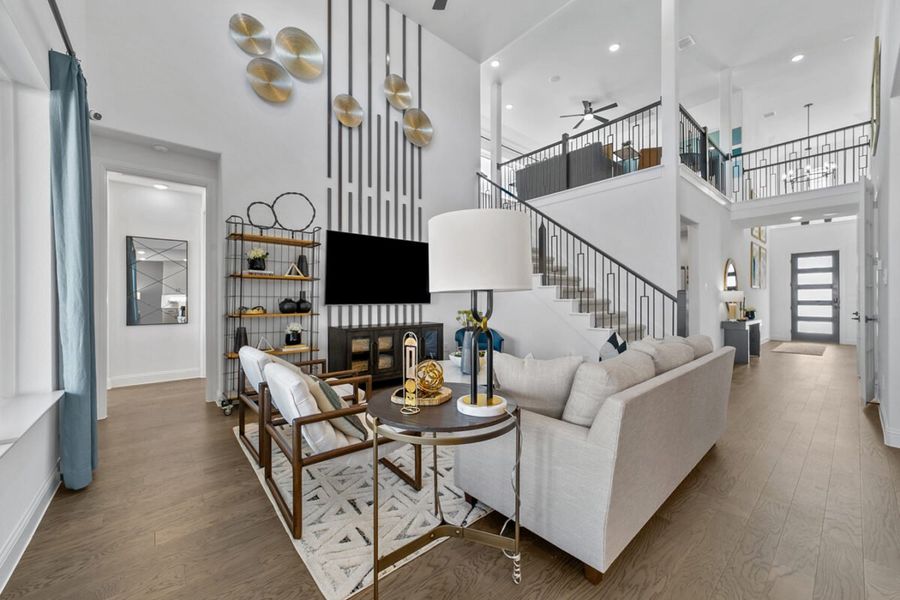 Representative furnished interior of a home built from the Rainer by Landon Homes in Lexington Frisco, Frisco (Image 15).