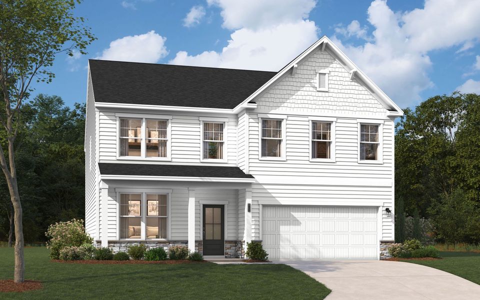 Representative exterior photo of a completed home built from the The Kershaw by Stanley Martin Homes in Riverside Ridge, Lawrenceville, GA (Image 86).