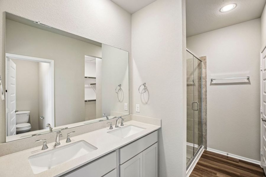 Furnished interior view inside a new home in Mustang Meadows, Waller (Image 12).