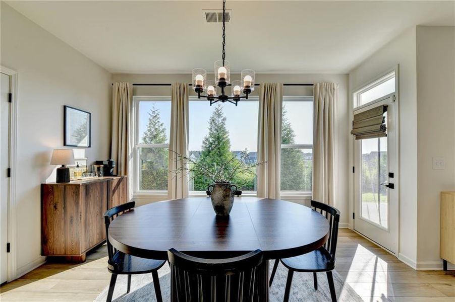 Furnished interior view inside a new home in Sweetbay Farm, Lawrenceville (Image 43).