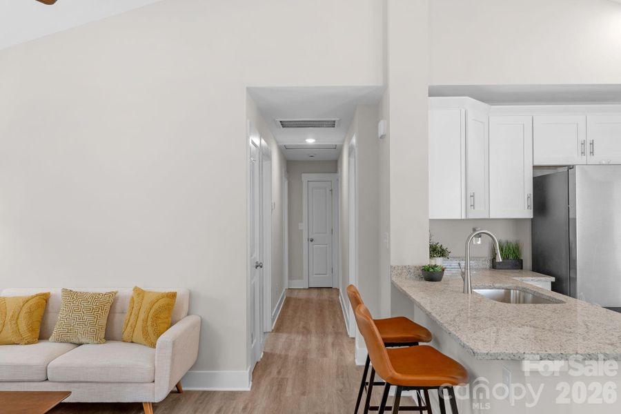 hallway & breakfast area