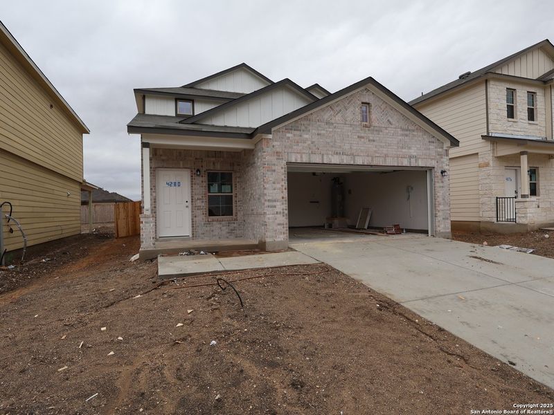 In-progress construction of a new home in Park Place, New Braunfels, TX (Image 29).