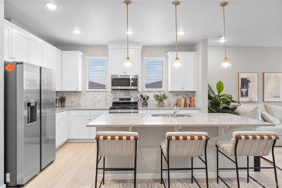 Furnished interior view inside a new home in , Parker (Image 30).