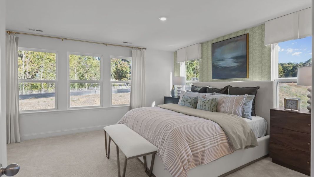 The Litchfield Plan by DBR Homes in Charlotte, NC - Primary Bedroom