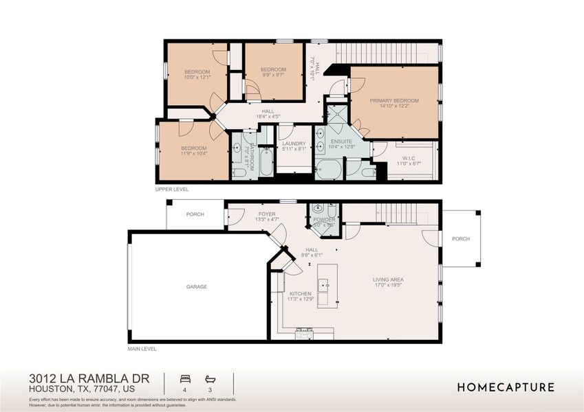 2D floor plan layout of this home in Alicante, Houston, TX (Image 4). 2D floor plan layout of this home in Alicante, Houston, TX (Image 4).