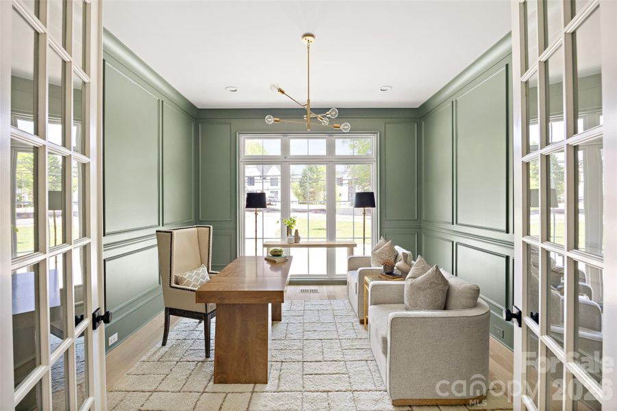 Furnished interior view inside a new home in , Charlotte (Image 20).