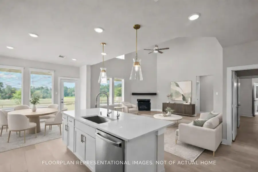 Furnished interior view inside a new home in Sorella, Tomball (Image 4).