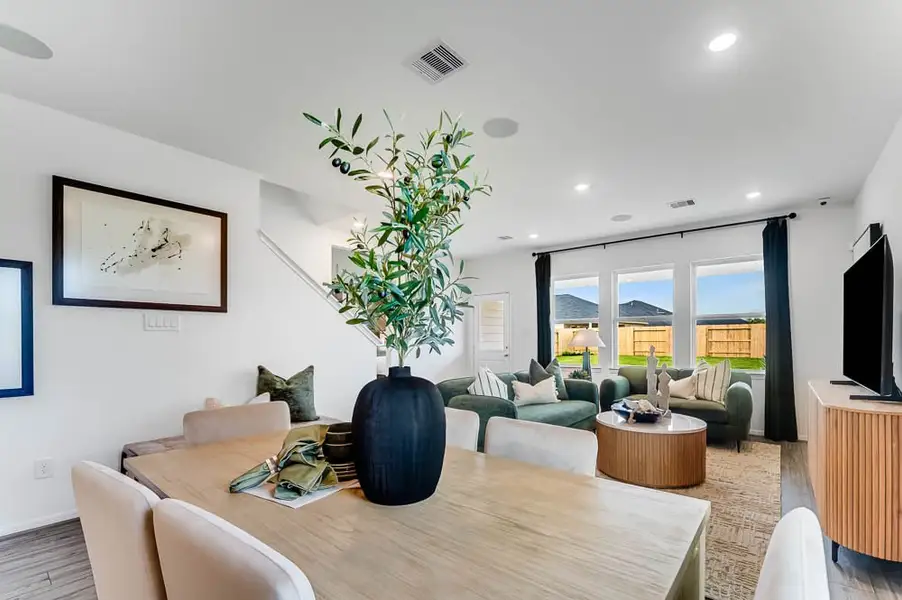 Furnished interior view inside a new home in Bridge Creek 45s and 50s, Cypress (Image 5).