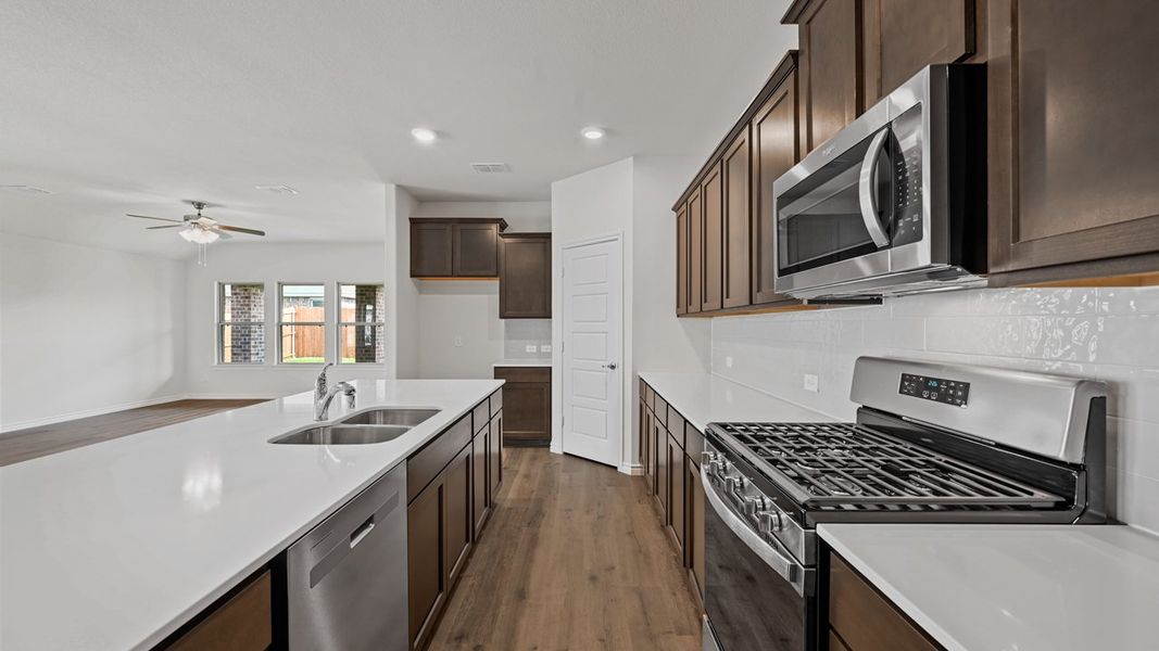 Representative furnished interior of a home built from the Brenham by D.R. Horton in Liberty Crossing, Royse City (Image 9). Representative furnished interior of a home built from the Brenham by D.R. Horton in Liberty Crossing, Royse City (Image 9).