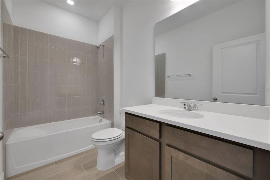 Furnished interior view inside a new home in Crossroads at Kelly Park, Apopka (Image 15). Furnished interior view inside a new home in Crossroads at Kelly Park, Apopka (Image 15).