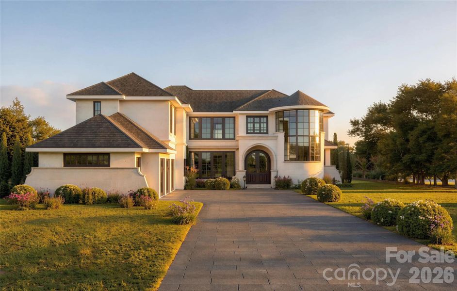 Front exterior of a new home in , Waxhaw, NC, highlighting curb appeal (Image 7).